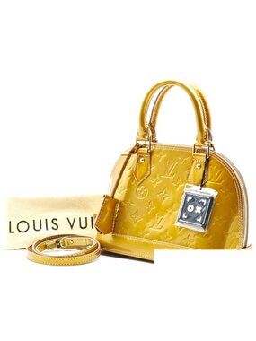Louis Vuitton Alma BB Monogram Vernis Patent Leather Handbag